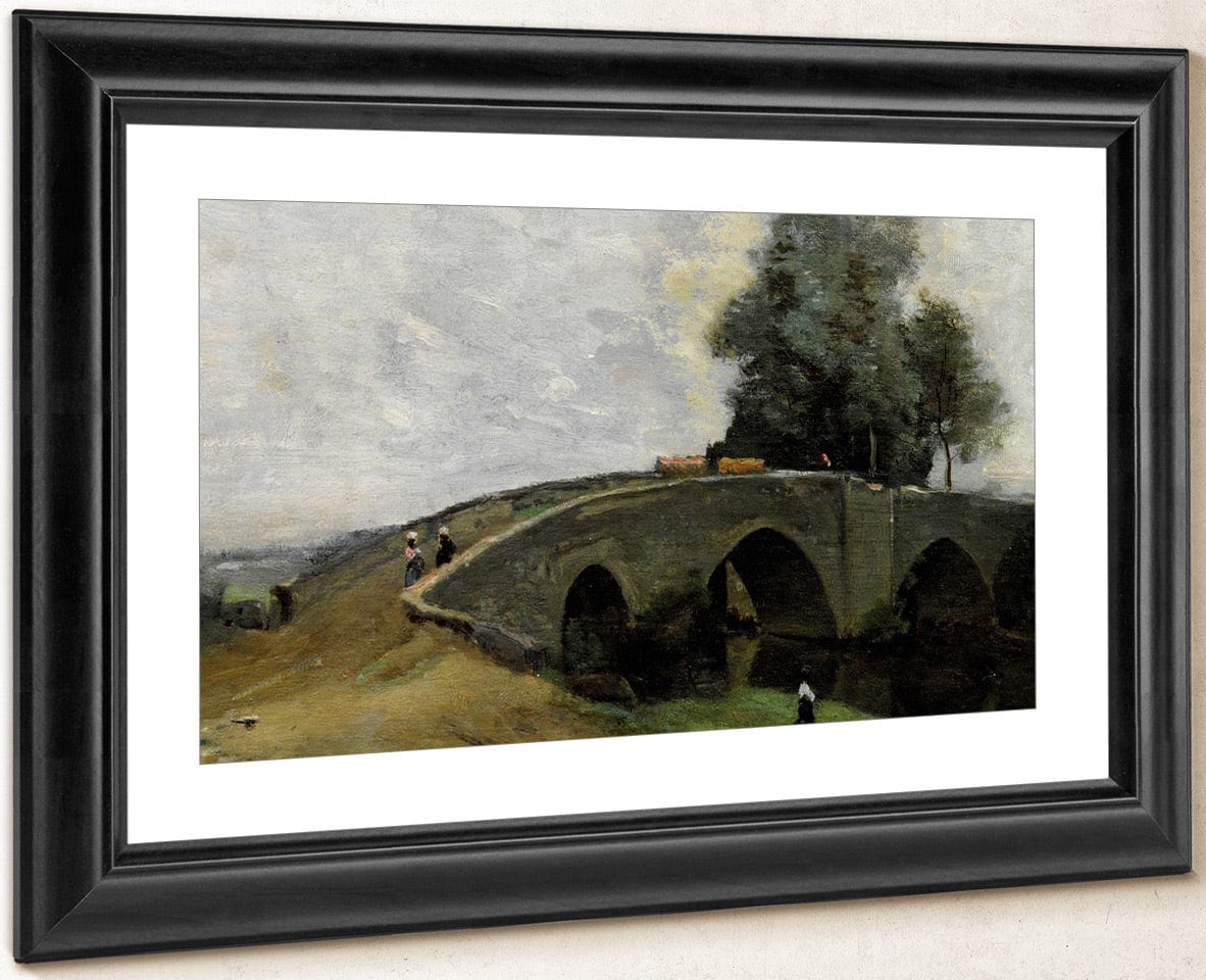 The Old Bridge By Jean Baptiste Camille Corot Fine Art Print