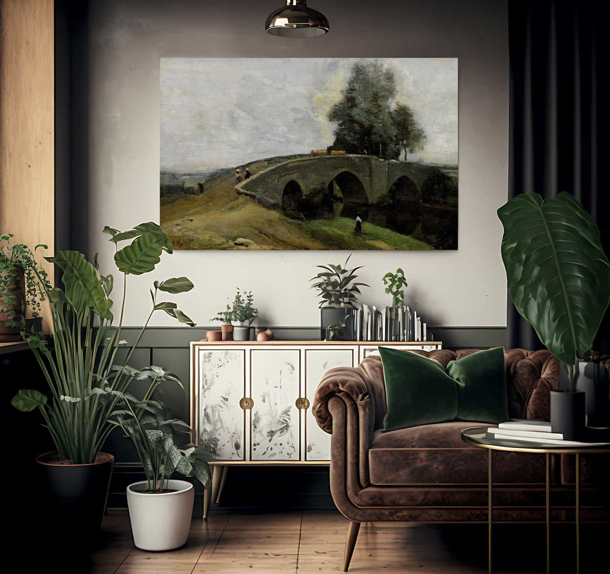 The Old Bridge By Jean Baptiste Camille Corot Fine Art Print