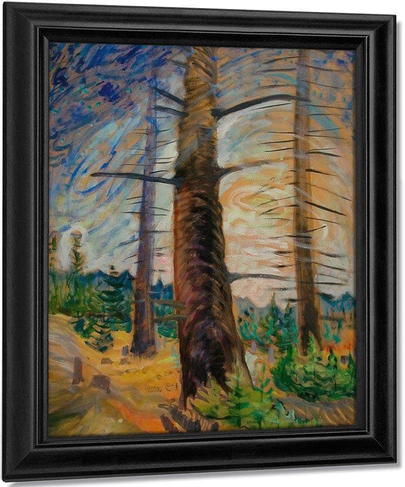 The Old By Fir By Tree By Emily Carr Fine Art Print