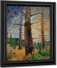 The Old By Fir By Tree By Emily Carr Fine Art Print