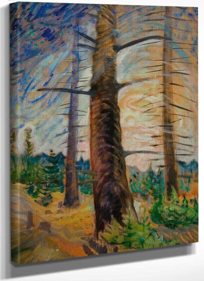 The Old By Fir By Tree By Emily Carr Fine Art Print