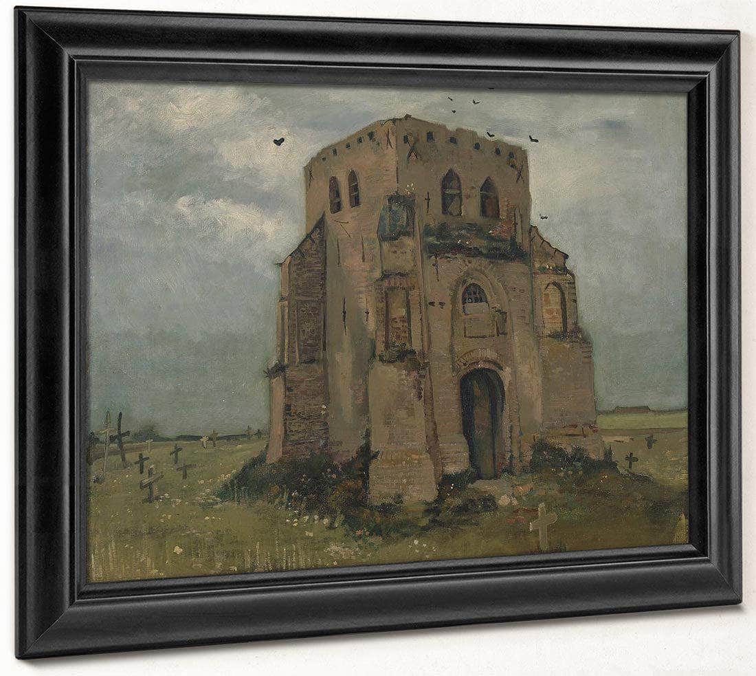 The Old Church Tower At Nuenen ('The Peasants' Churchyard') By Vincent Van Gogh Fine Art Print