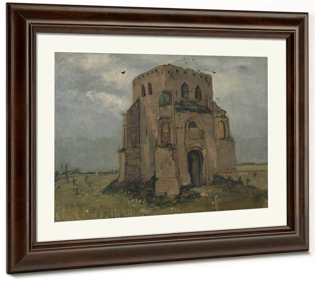 The Old Church Tower At Nuenen ('The Peasants' Churchyard') By Vincent Van Gogh Fine Art Print