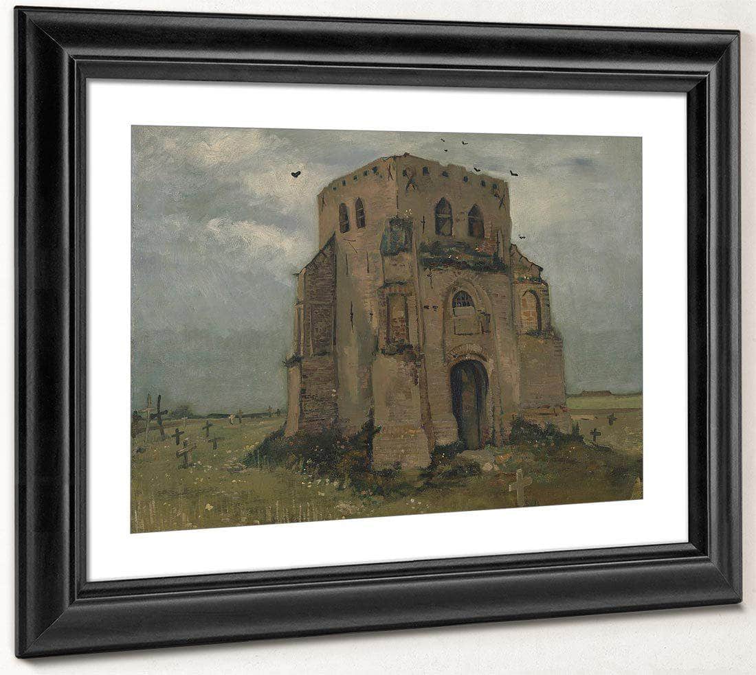 The Old Church Tower At Nuenen ('The Peasants' Churchyard') By Vincent Van Gogh Fine Art Print
