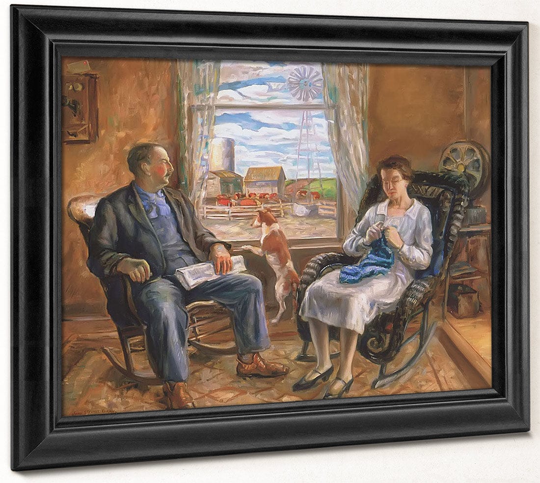 The Old Folks (Mother And Father) By John Steuart Curry Fine Art Print