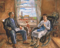 The Old Folks (Mother And Father) By John Steuart Curry Fine Art Print