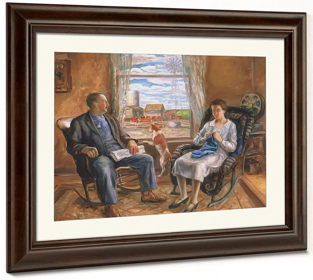 The Old Folks (Mother And Father) By John Steuart Curry Fine Art Print