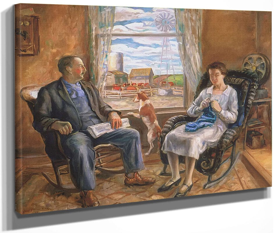 The Old Folks (Mother And Father) By John Steuart Curry Fine Art Print