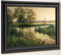 The Old Foot Bridge By Louis Aston Knight Fine Art Print