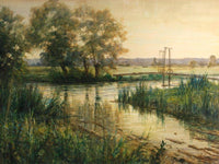 The Old Foot Bridge By Louis Aston Knight Fine Art Print