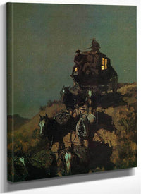 The Old Stage Coach Of The Plains By Frederic Remington Fine Art Print