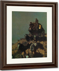 The Old Stage Coach Of The Plains By Frederic Remington Fine Art Print