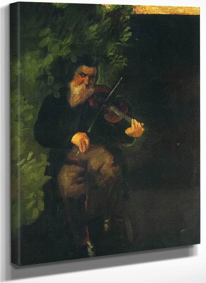 The Old Violonist By August Macke Fine Art Print