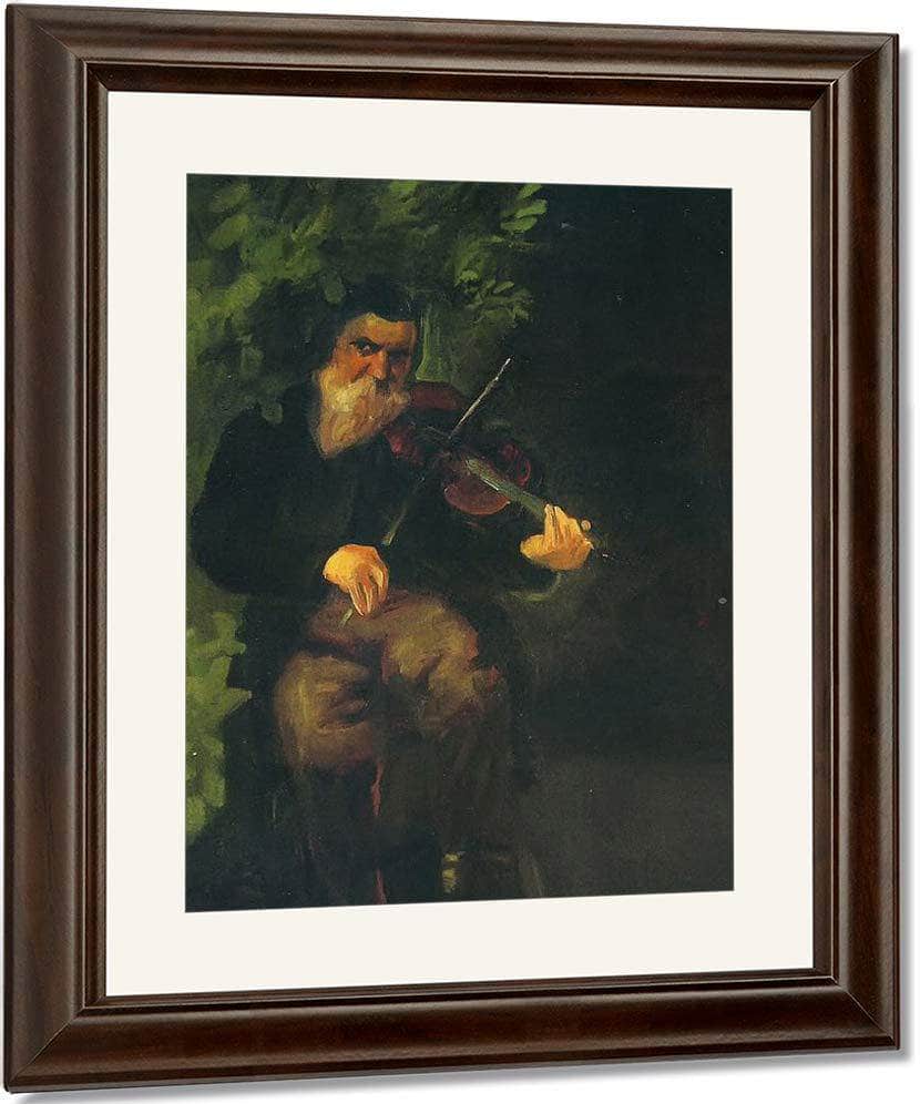 The Old Violonist By August Macke Fine Art Print