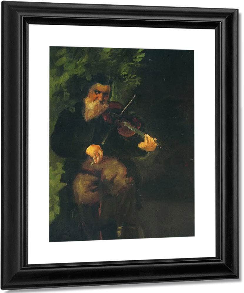 The Old Violonist By August Macke Fine Art Print