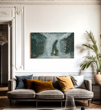 The Old Woman With The Lantern By Nicolai Astrup Fine Art Print