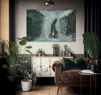 The Old Woman With The Lantern By Nicolai Astrup Fine Art Print