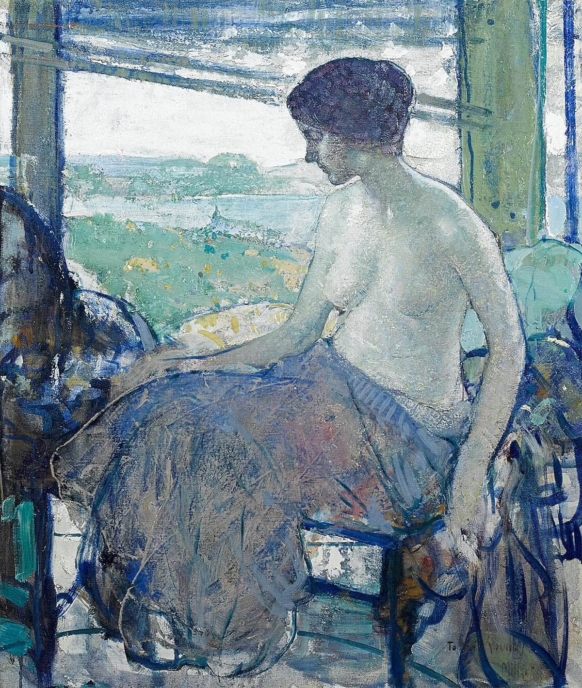 The Open Window by Richard Edward Miller Canvas Art. Fine Art Print