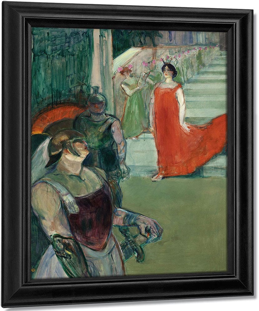 The Opera Messalina At Bordeaux (Messaline Descend L'escalier Borde De Figurants) By Henri Marie Raymond De Toulouse Lautrec Monfa Fine Art Print
