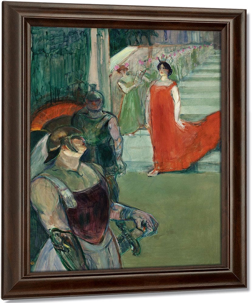 The Opera Messalina At Bordeaux (Messaline Descend L'escalier Borde De Figurants) By Henri Marie Raymond De Toulouse Lautrec Monfa Fine Art Print