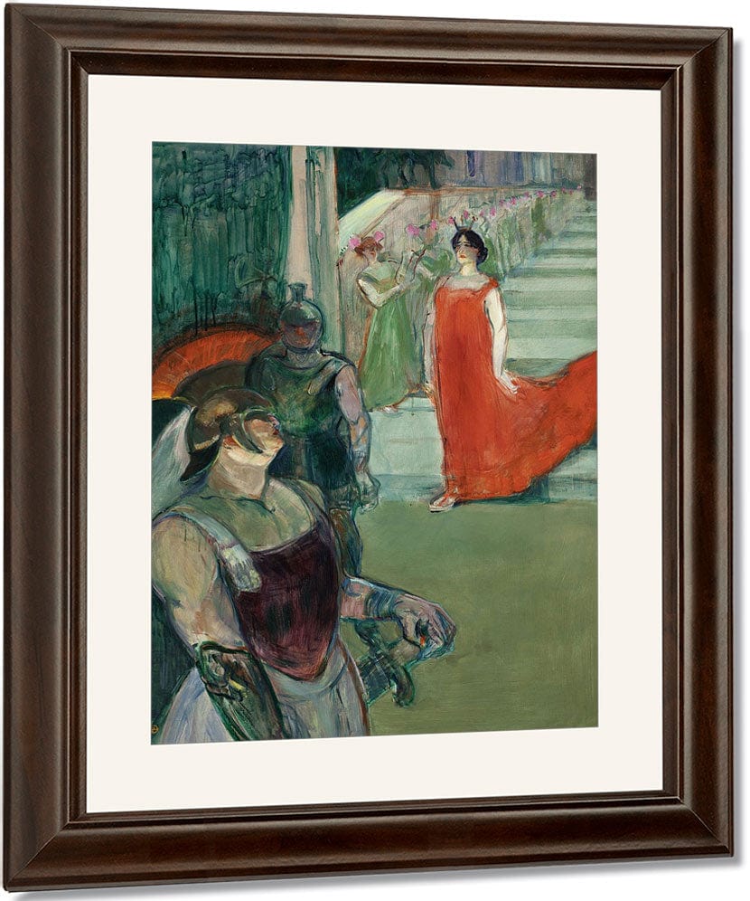 The Opera Messalina At Bordeaux (Messaline Descend L'escalier Borde De Figurants) By Henri Marie Raymond De Toulouse Lautrec Monfa Fine Art Print