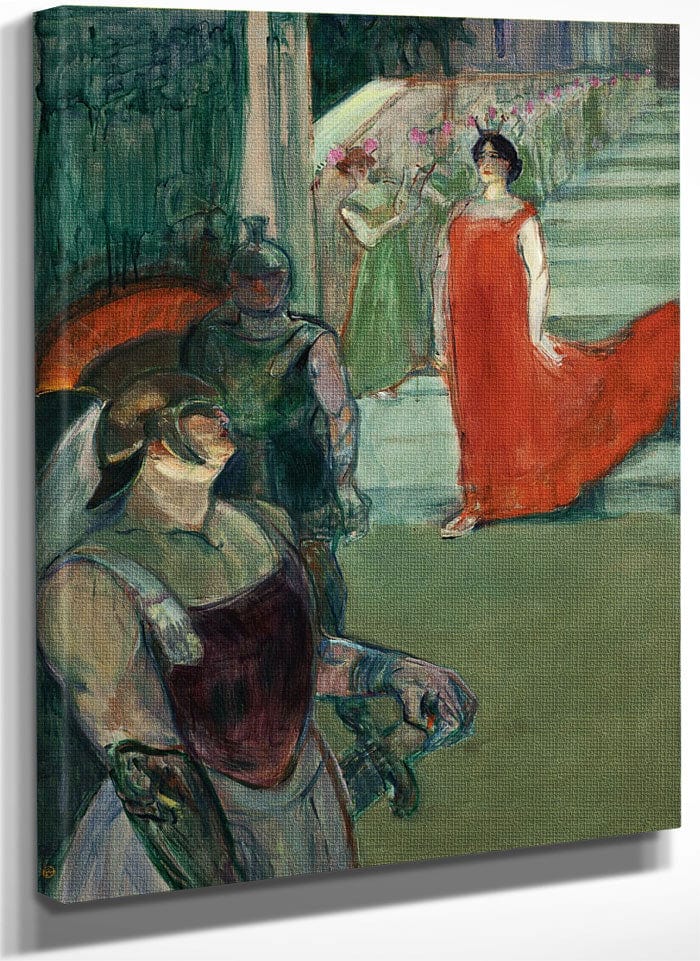 The Opera Messalina At Bordeaux (Messaline Descend L'escalier Borde De Figurants) By Henri Marie Raymond De Toulouse Lautrec Monfa Fine Art Print