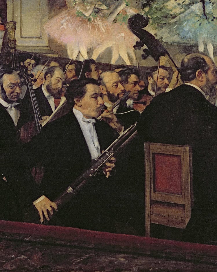 The Opera Orchestra By Edgar Degas Fine Art Print