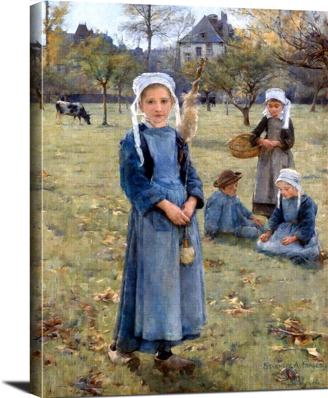 The Orchard, Quimperle By Stanhope Alexander Forbes Canvas Art Fine Art Print