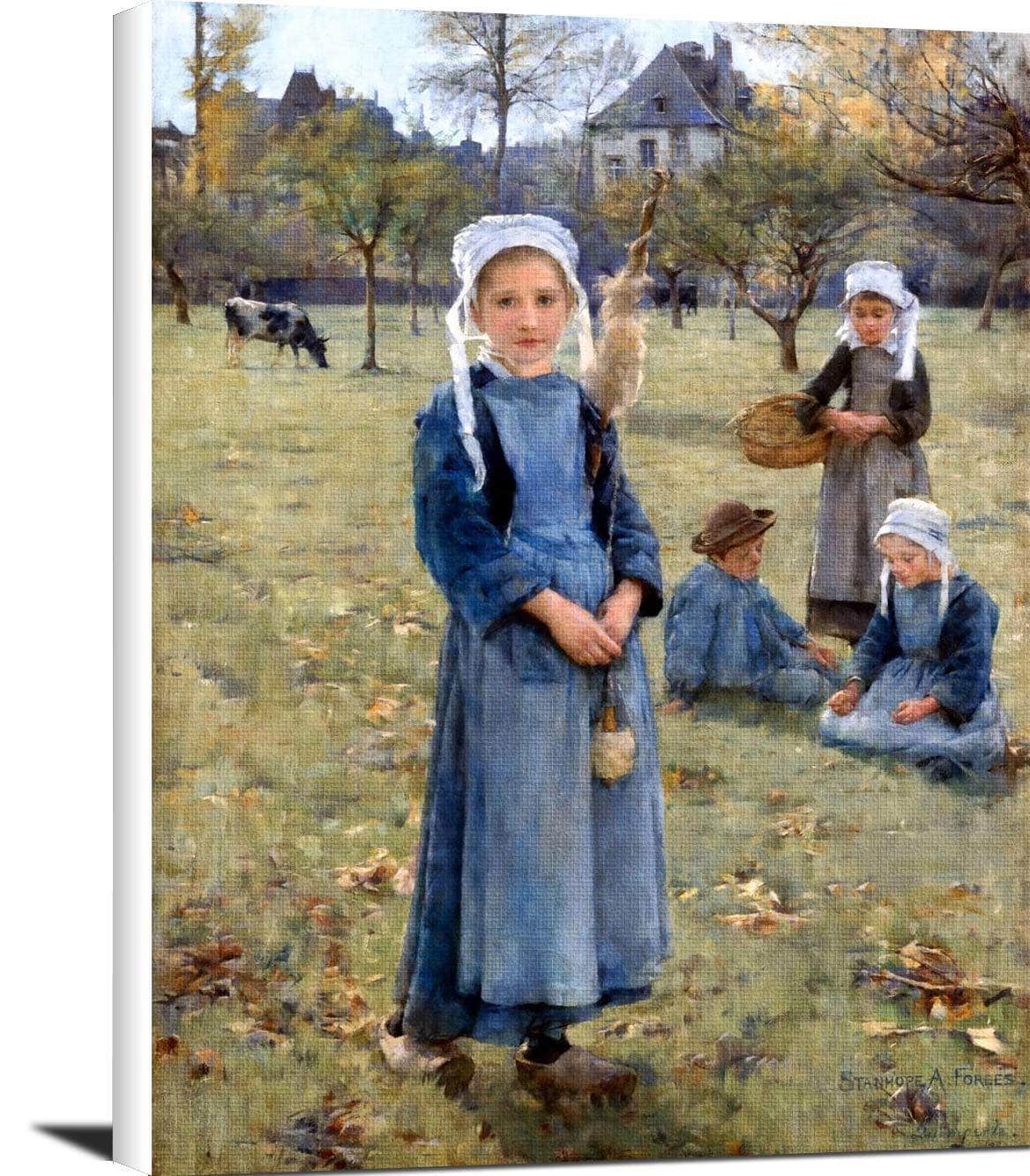 The Orchard, Quimperle By Stanhope Alexander Forbes Canvas Art Fine Art Print