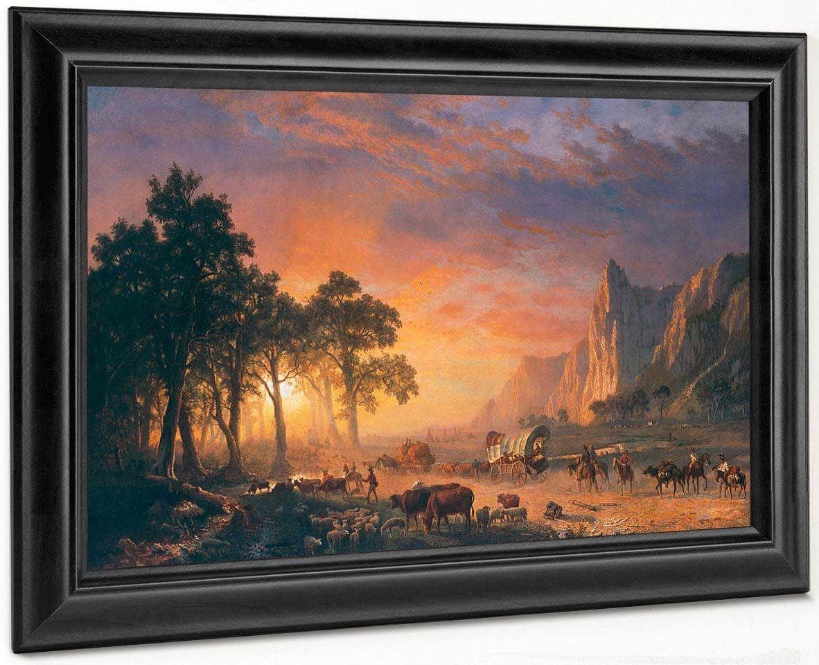 The Oregon Trail By  Bierstadt Albert Fine Art Print