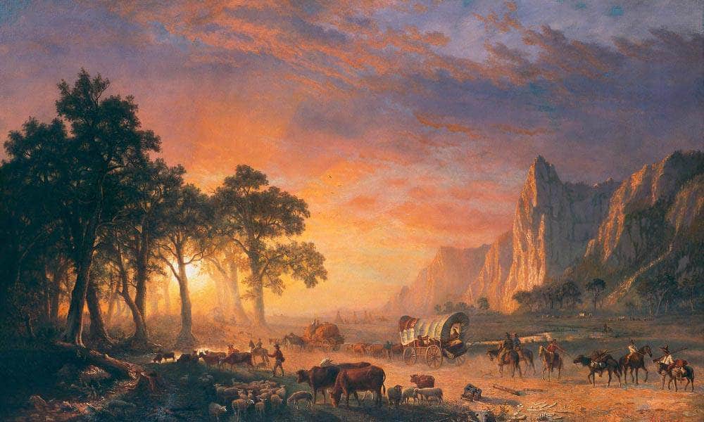 The Oregon Trail By  Bierstadt Albert Fine Art Print