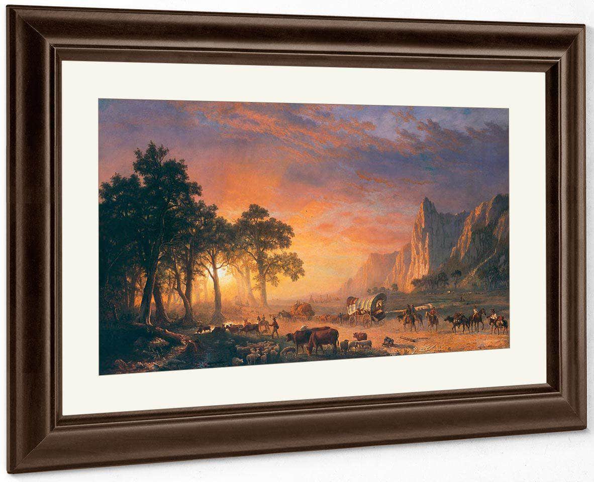The Oregon Trail By  Bierstadt Albert Fine Art Print