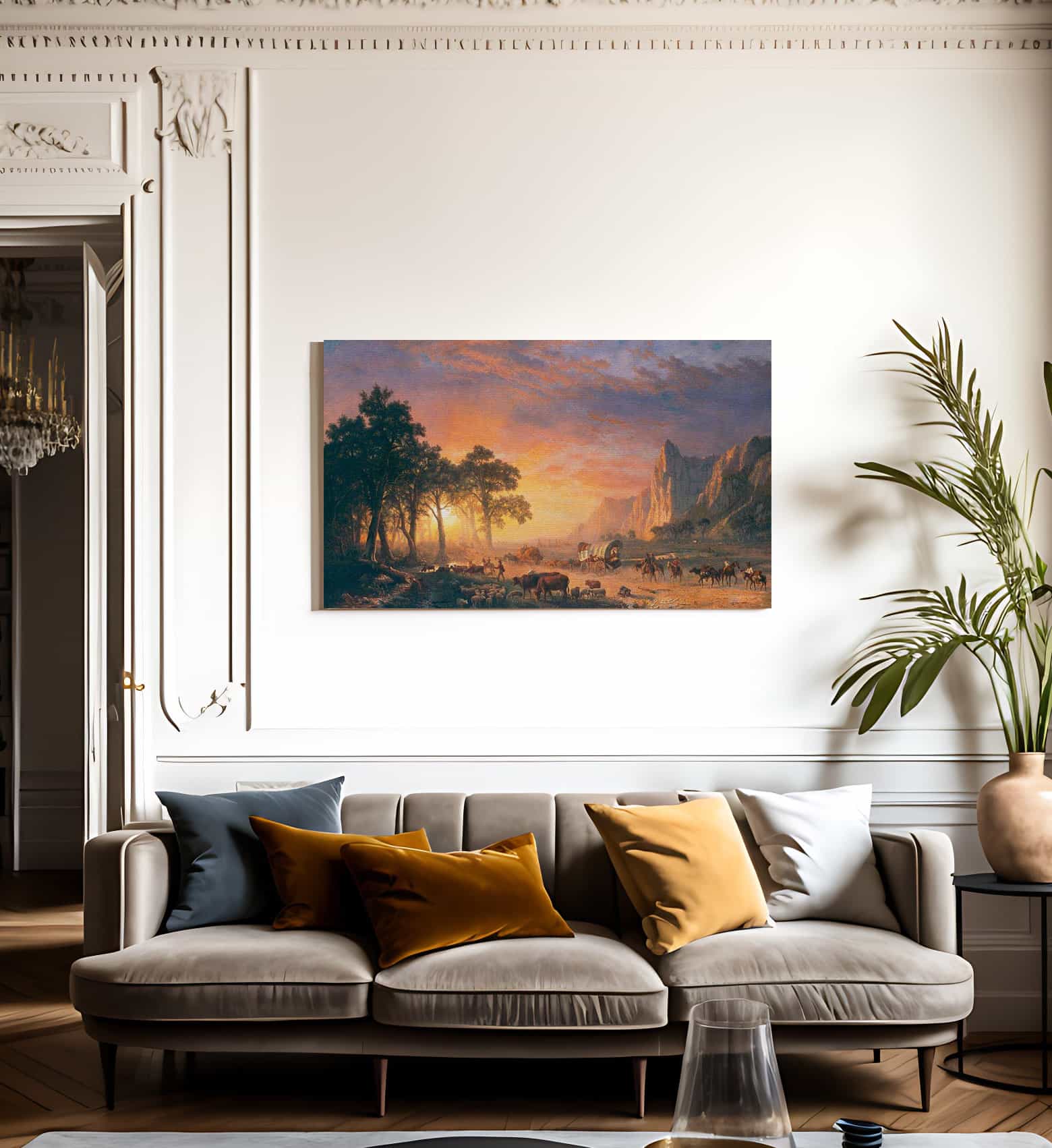 The Oregon Trail By  Bierstadt Albert Fine Art Print