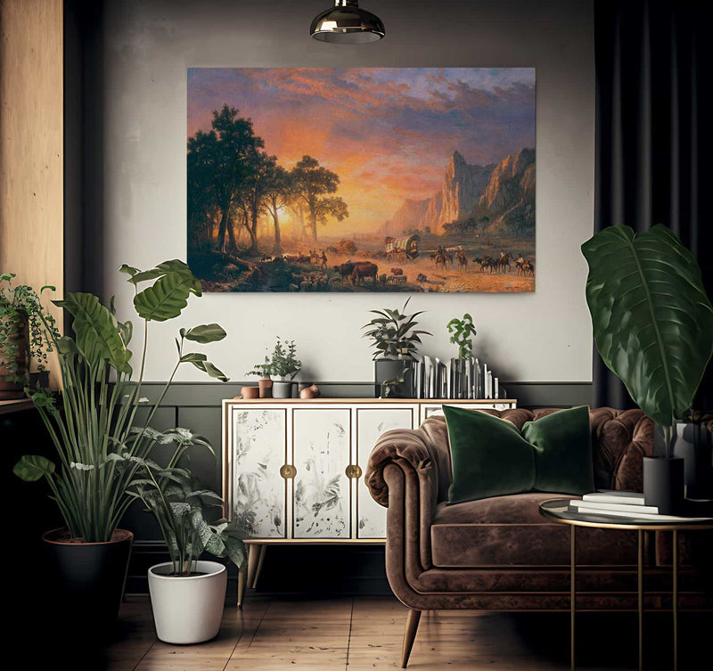 The Oregon Trail By  Bierstadt Albert Fine Art Print