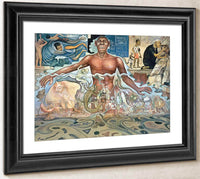 The Origin Of Human Life Symbolized By A Man Of Black Race By Diego Rivera Fine Art Print