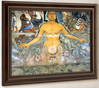 The Origin Of Human Life Symbolized By A Womman Of Asian Race By Diego Rivera Fine Art Print