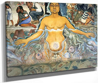 The Origin Of Human Life Symbolized By A Womman Of Asian Race By Diego Rivera Fine Art Print