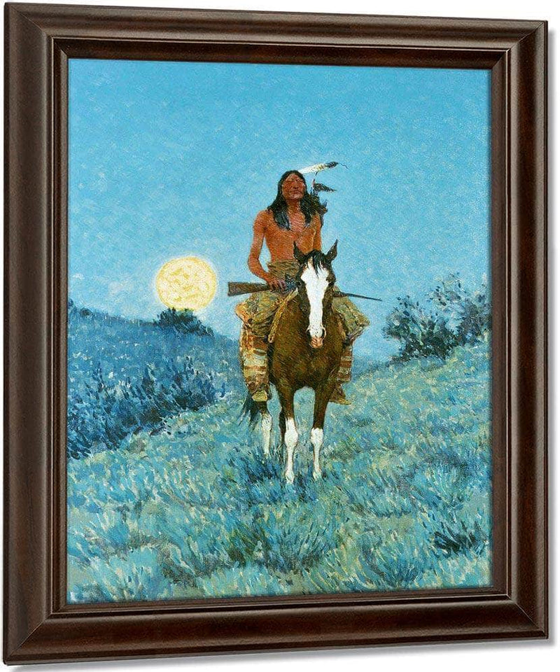 The Outlier By Frederic Remington Fine Art Print