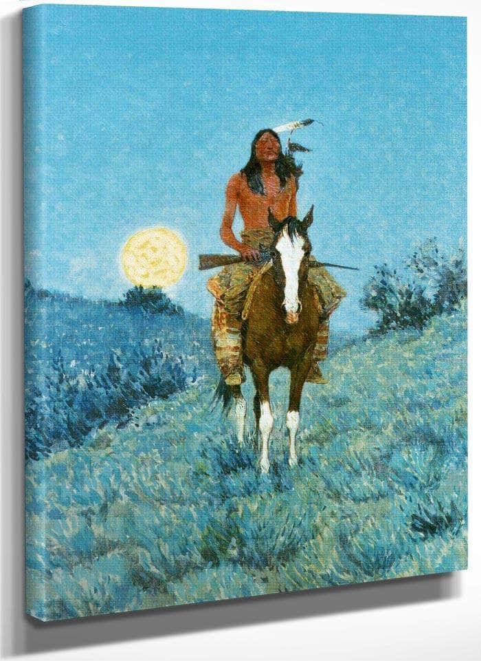 The Outlier By Frederic Remington Fine Art Print