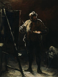 The Painter At His Easel By Honore Daumier Fine Art Print