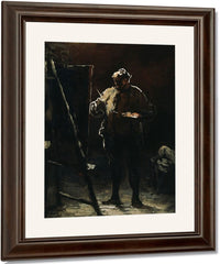 The Painter At His Easel By Honore Daumier Fine Art Print