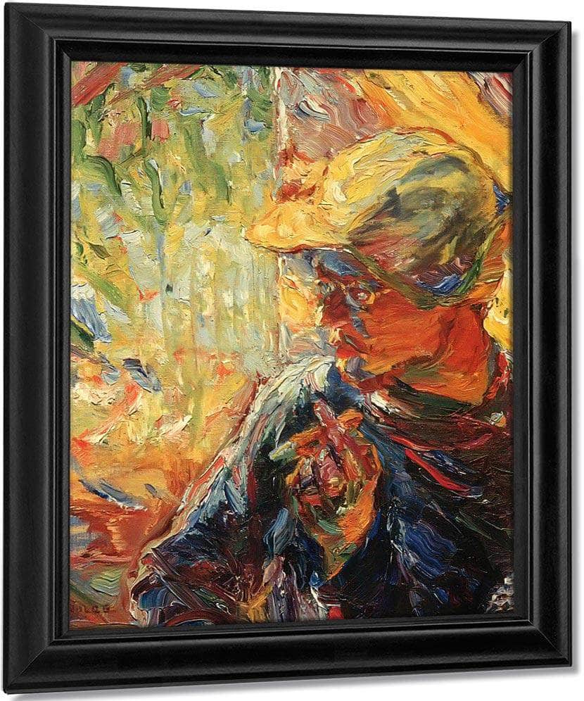 The Painter Schmidt Rottluff By Emil Nolde Fine Art Print