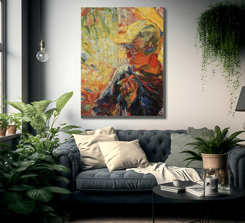 The Painter Schmidt Rottluff By Emil Nolde Fine Art Print