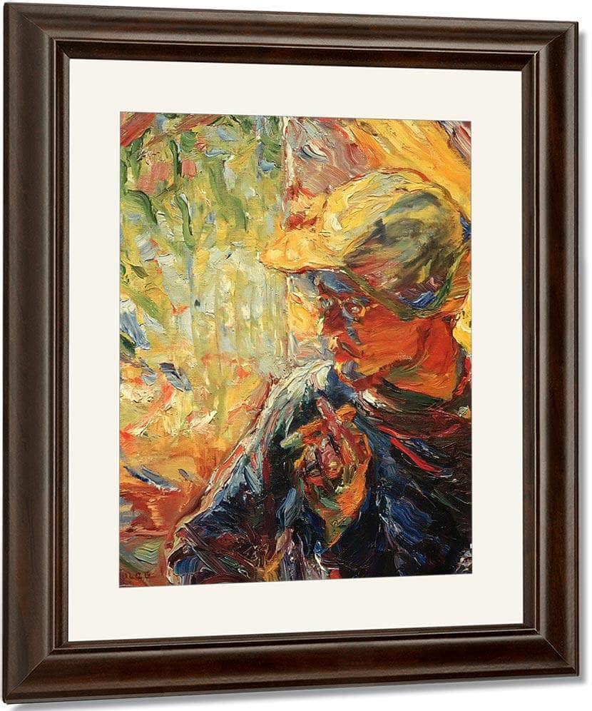 The Painter Schmidt Rottluff By Emil Nolde Fine Art Print