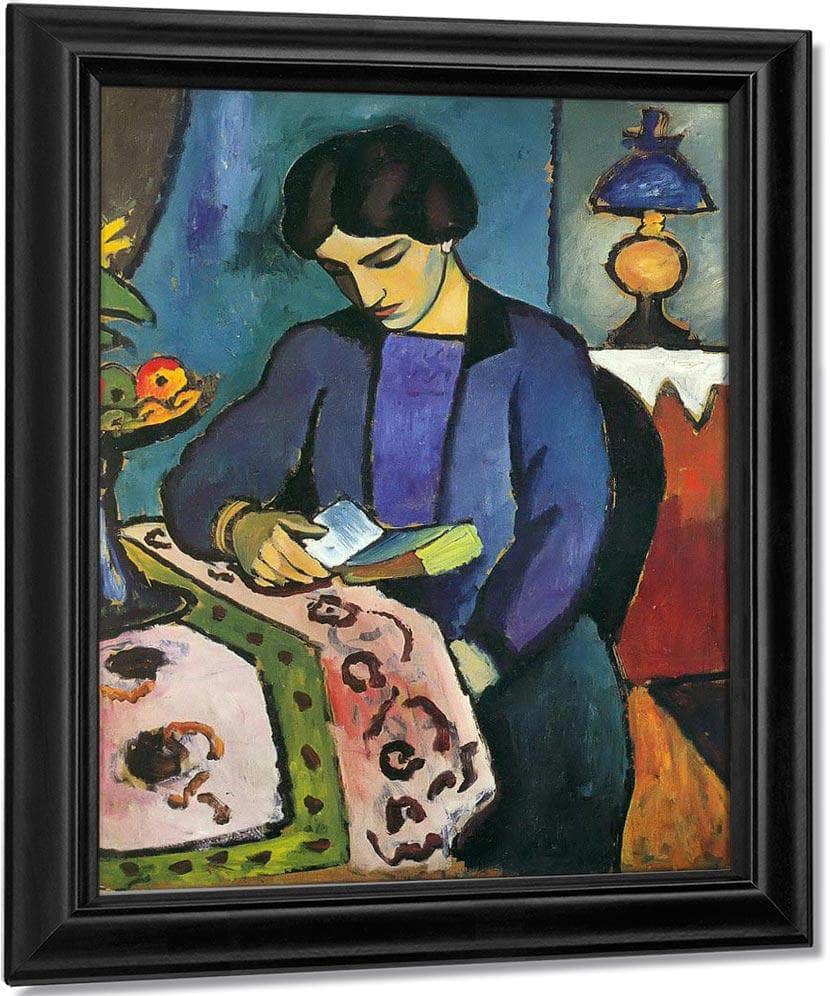 The Painters Wife By August Macke Fine Art Print