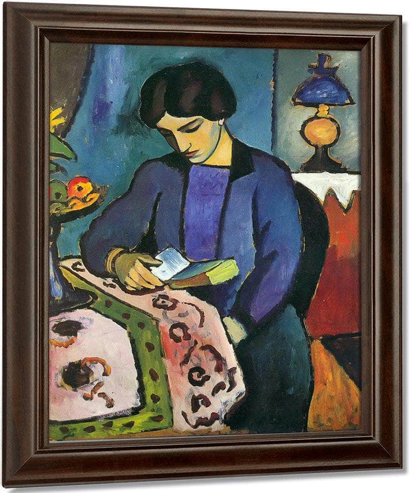 The Painters Wife By August Macke Fine Art Print
