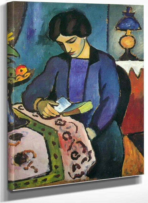 The Painters Wife By August Macke Fine Art Print