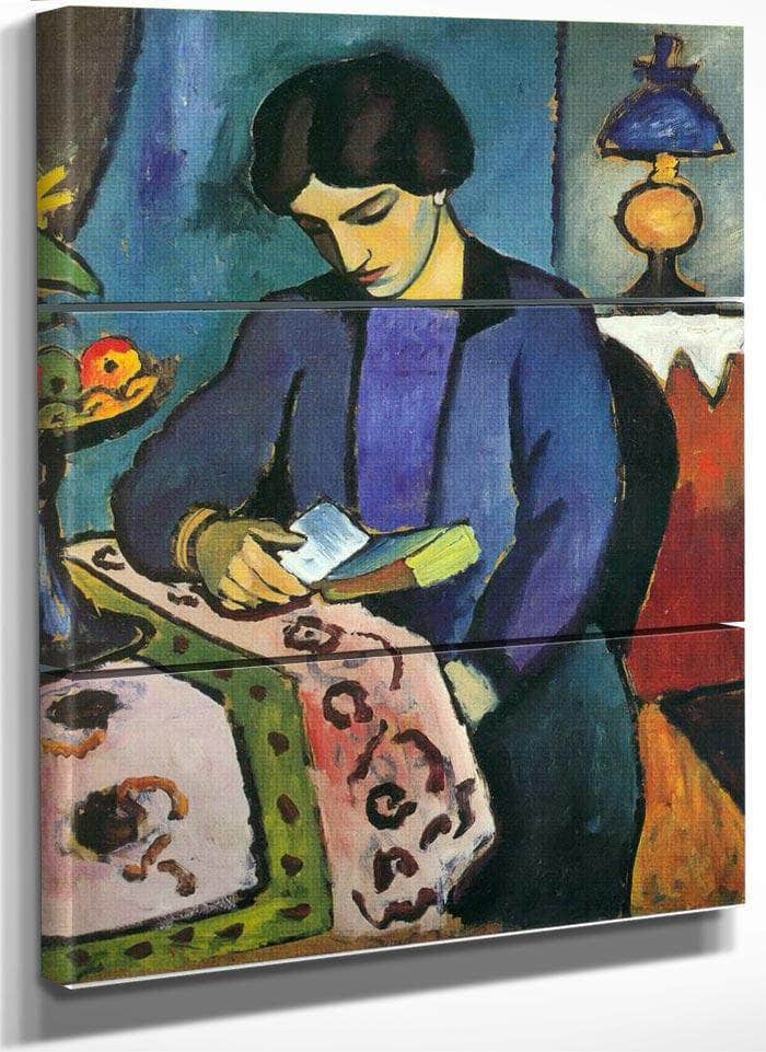 The Painters Wife By August Macke Fine Art Print