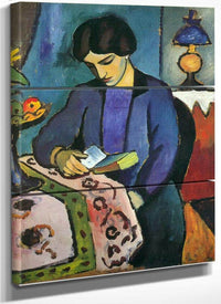 The Painters Wife By August Macke Fine Art Print
