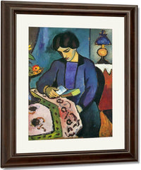 The Painters Wife By August Macke Fine Art Print